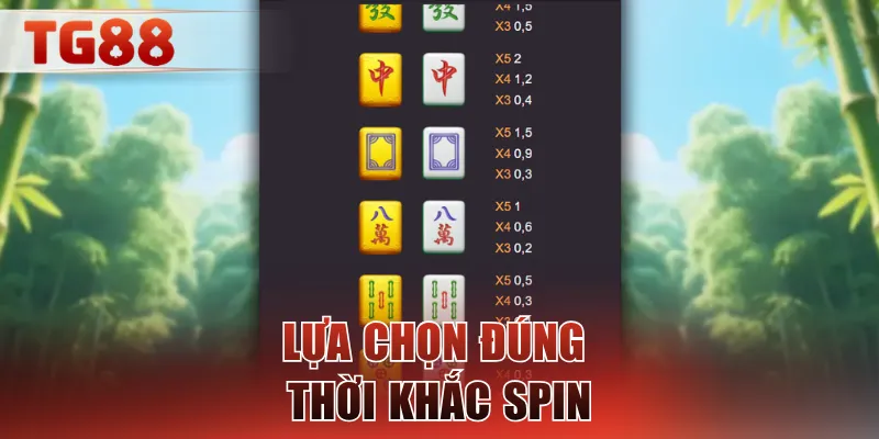 Lựa chọn đúng thời khắc spin