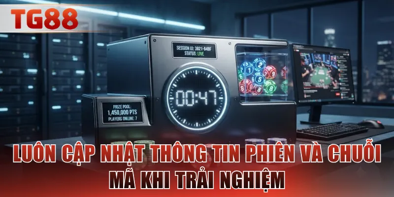 Luôn cập nhật thông tin phiên và chuỗi mã khi trải nghiệm