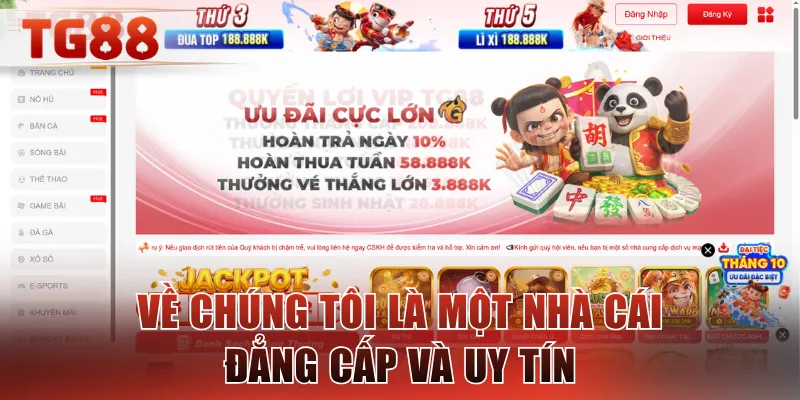 Về chúng tôi là một nhà cái đẳng cấp và uy tín