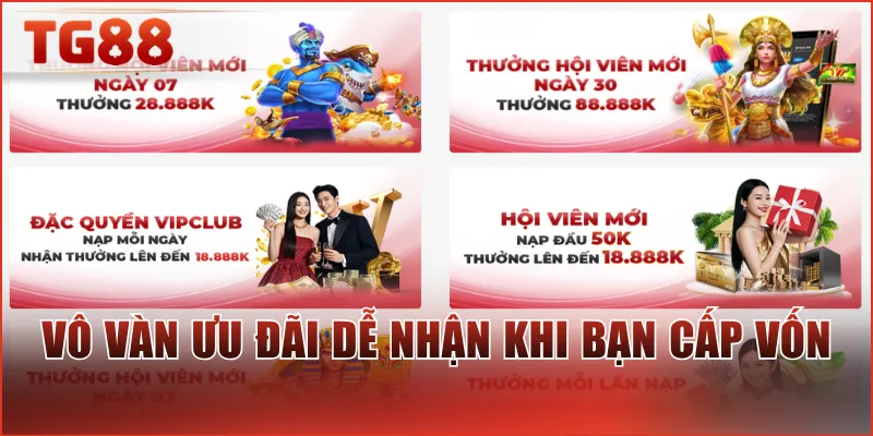 Vô vàn ưu đãi dễ nhận khi bạn cấp vốn